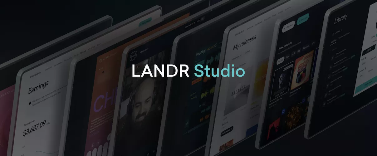 LANDR 5 free masters and 2 month LANDR Studio subscripti